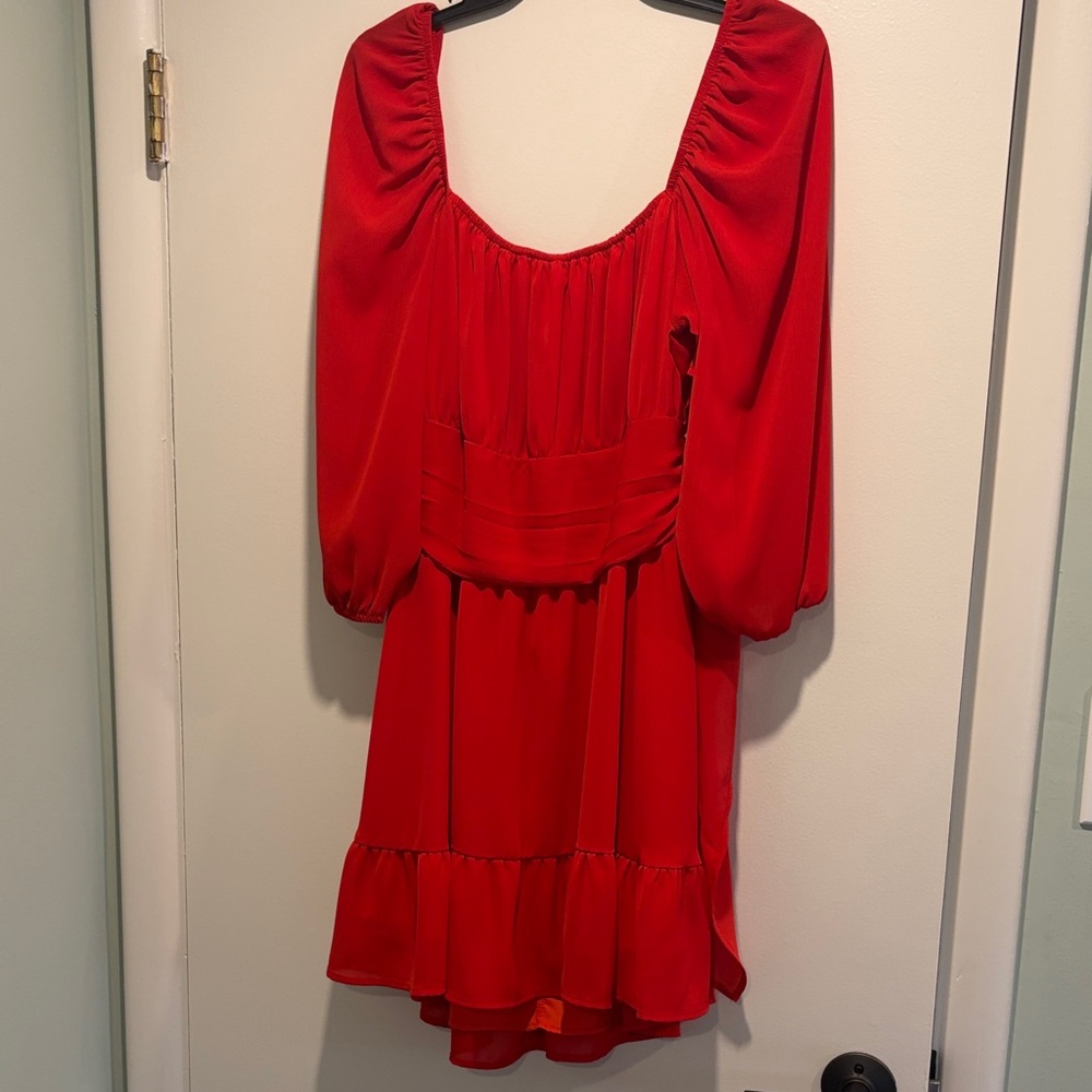 Elegant Red Mini Dress